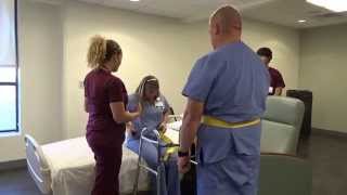 Physical Therapy Transfer Training  How To Transfer From Wheelchair To Bed [upl. by Samanthia]