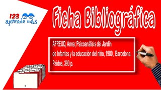 Ficha Bibliográfica para niños [upl. by Brott]