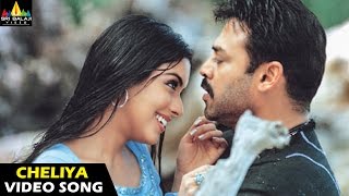 Gharshana Songs  Cheliya Cheyliya Video Song  Venkatesh Asin  Sri Balaji Video [upl. by Elspet622]