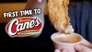 FIRST TIME TO RAISING CANES [upl. by Norm695]