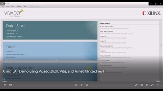 Xilinx ILA Demo using Vivado 2020 Vitis and Avnet Minized rev1 [upl. by Crocker174]