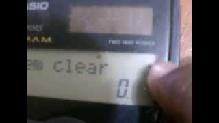 how to quotRESET quot the CASIO Calculator [upl. by Aenil]