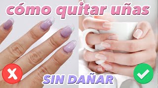 Como QUITAR uñas ACRÍLICAS en casa FÁCIL Y SIN DAÑAR ♥ Jimena Aguilar [upl. by Oswal]