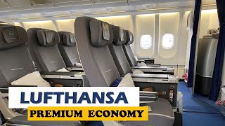 LUFTHANSA PREMIUM ECONOMY CLASS Frankfurt to Dubai LH630 A330 300 [upl. by Kellina818]