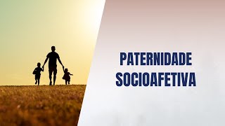 Paternidade socioafetiva [upl. by Norvell756]