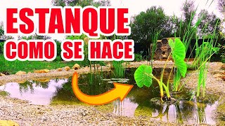 Como hacer un ESTANQUE para peces ECONOMICO  ESTANQUE para toda la vida EP 2 [upl. by Lena120]