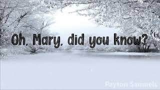 Carrie Underwood  Mary Did You Know Lyrics [upl. by Hadihahs]