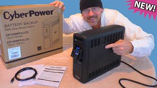 1 BATTERY BACKUP CyberPower CP1500PFCLCD Computer UPS System AVR Pure Sine Wave Power Supply APC [upl. by Waller196]