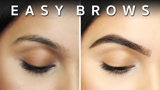 EASY BROWS  Beginners Eyebrow Tutorial [upl. by Ailehc326]