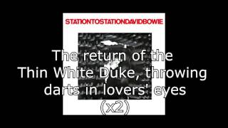 Station to Station  David Bowie  Lyrics [upl. by Edva]