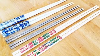 3 Types of Chopsticks Chinese VS Korean VS Japanese Dos amp Donts [upl. by Zuliram671]