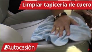 Cómo limpiar la tapicería de cuero del coche [upl. by Aneed586]