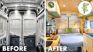 FULL DIY VAN BUILD from Start to Finish  Our Epic Van Life Conversion [upl. by Tadich996]