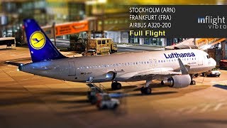 Lufthansa Full Flight  Stockholm Arlanda to Frankfurt  Airbus A320 [upl. by Tnafni]