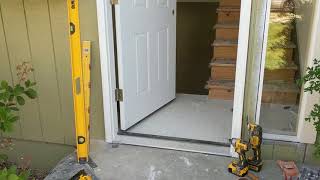 Jeld Wen Front Door Installation  Really crappy products and craftsmanship PART 1 [upl. by Jacki438]