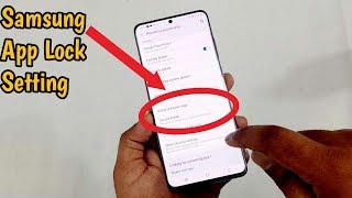 Samsung S20A50sA30sM31 App Lock Setting  Use Secure Folder Lock [upl. by Janaya]