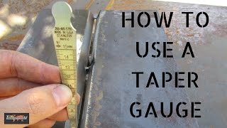 Welding inspection aid  How to use a Taper Gauge [upl. by Sakram]