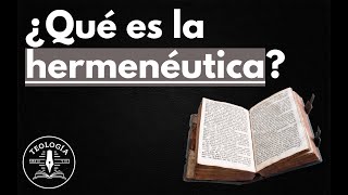 ¿Qué es la Hermenéutica [upl. by Dulci]