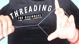 HOW TO THREAD EYEBROWS AT HOME tutorial  stepbystep thorough beginners guide for threading [upl. by Koller]