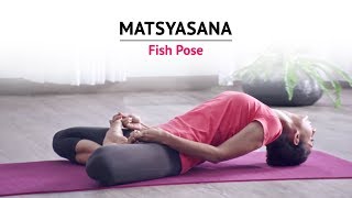 Matsyasana  Fish Pose  Steps  Benefits  Yogic Fitness [upl. by Anig944]