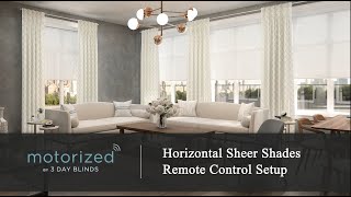 3 Day Blinds Motorization  Horizontal Sheer Shades Remote Control Setup [upl. by Anelleh]