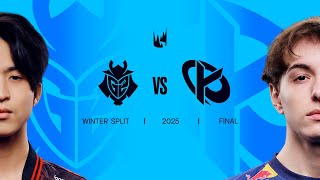 G2 vs KC  2025 LEC Winter Split Playoffs  Split Final [upl. by Evette889]