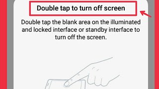 Vivo Phone  Enable Double Tap To Turn off Screen Settings In Y91i [upl. by Ketchum]