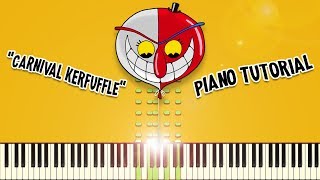 Carnival Kerfuffle from Cuphead  Piano Tutorial [upl. by Annovy367]