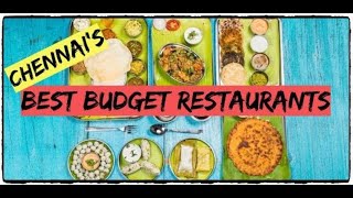 10 BEST BUDGET RESTAURANTS IN CHENNAI [upl. by Linehan]