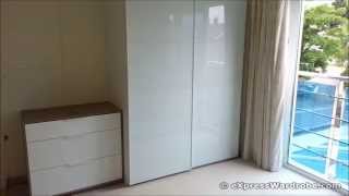 IKEA Pax FARVIK White Glass Sliding Door Wardrobe Design [upl. by Caroline604]