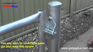 Gate Latch 2 way for round pipe and square [upl. by Kalli]