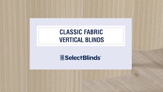 Classic Fabric Vertical Blinds from SelectBlindscom [upl. by Leaj]