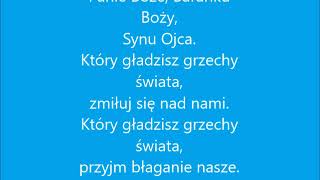 Chwała na wysokości Bogu  tekst [upl. by Knute]