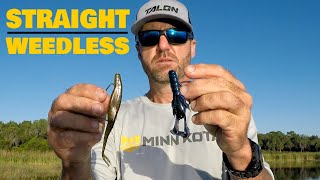 How To Rig a Plastic Worm Straight amp Weedless  Bass Fishing [upl. by Ynnav]