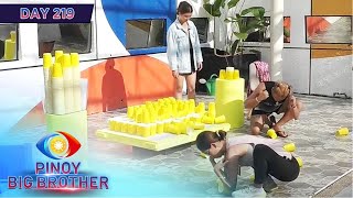 Day 219 Housemates nahirapan kanilang huling weekly task  PBB Kumunity [upl. by Boorman]