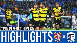 Match Highlights Tranmere Rovers 11 Barrow AFC [upl. by Leela]