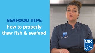 How to Properly Thaw Fish and Seafood with Chef Charlotte Langley [upl. by Ardyaf718]