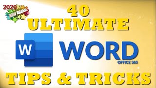 40 Ultimate Word Tips and Tricks for 2020 [upl. by Letha828]