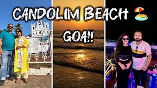 Candolim Beach Full Tour 🌴  North Goas Best Beach 🏖️ Restaurants 🍴  A Day at Panjim Church ⛪ [upl. by Mohn]