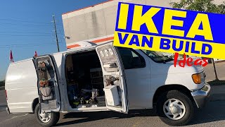 Building Out Your Campervan At Ikea  Cheap Van Build Ideas [upl. by Elna]