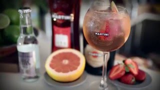 Martini Rosato Spritz  How To Mix  Drinks Network [upl. by Adnanref]