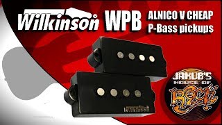 Wilkinson WPB ALNICO 5 Pbass pickups REVIEW  DEMO [upl. by Adiesirb]