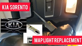 Kia Sorento Overhead Map Bulb Replacement [upl. by Schreibe]