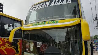 GREEN LINE SCANIA sleeper coach service  Exterior and Interior view  Luxurious buses of Bangladesh [upl. by Kaliski]