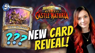 CARD REVEAL CLEAN THE SCENE  Murder at Castle Nathria Hearthstone [upl. by Malissia]