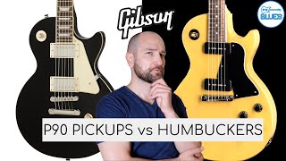 Humbuckers vs P90 Pickups Gibson Test [upl. by Ycats]