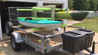 Removable Kayak Rack for a Utility Trailer [upl. by Anniala]