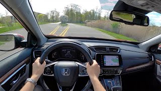 2020 Honda CRV Touring AWD  POV Review [upl. by Adnerb]