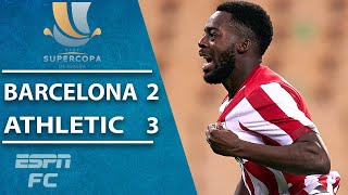 Athletic Bilbao pull off EPIC comeback vs Barcelona to win Spanish Supercopa  ESPN FC Highlights [upl. by Odracer]