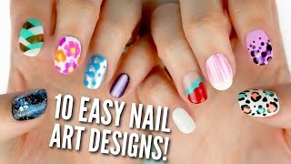 10 Easy Nail Art Designs for Beginners The Ultimate Guide [upl. by Delwyn293]